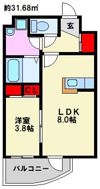 ラ・セーヌ高宮の間取り画像