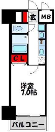 エステムコート博多駅前アヴェールの間取り画像