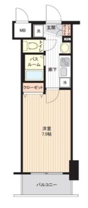 エステムコート博多駅前アヴェールの間取り画像