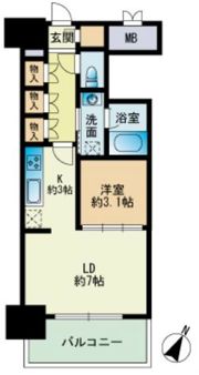 RJRプレシア博多楽水園の間取り画像