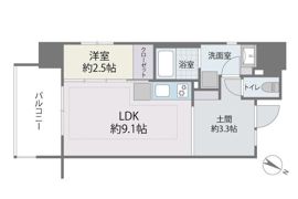 デュオフラッツ西新EASTの間取り画像