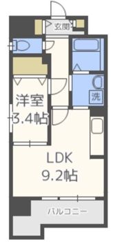 スカイシャトレ箱崎南の間取り画像