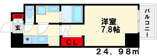 パルク博多駅南の間取り画像