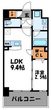 BlancCiel 西新の間取り画像