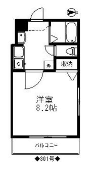 リバティ西新館の間取り画像