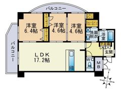 ベルメゾン高取グラースの間取り画像