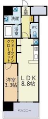 ブレス唐人町駅前の間取り画像