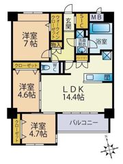 マークステラ高取の間取り画像