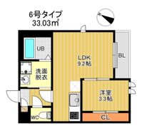 GRキャスバルクォーレ二日市の間取り画像