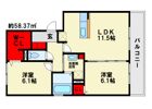 アース・フレンドリー大野城の間取り画像