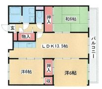 クレール東大利Aの間取り画像