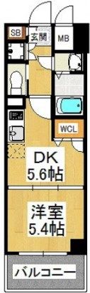 イルマーレ博多の間取り画像