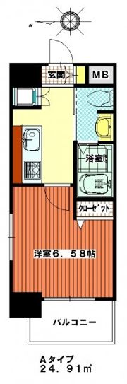 ステイツ姪浜駅前の間取り画像