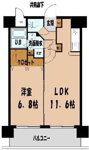 クリエート博多駅前の間取り画像