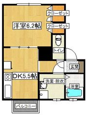 メルベーユの間取り画像