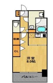 ラファセベルシード博多の間取り画像
