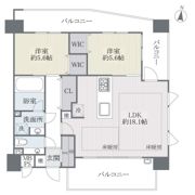 プレスタイル大濠公園の間取り画像
