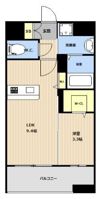 VALENTIA天神東の間取り画像