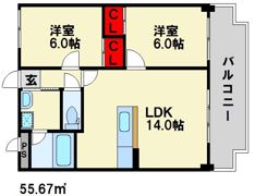 アーバニティ春日原の間取り画像