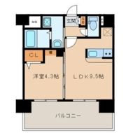 三島マンション博多駅東の間取り画像