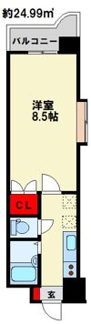 ロイヤル日赤通の間取り画像