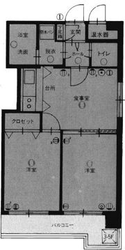 エステートモア大濠れんが通りの間取り画像