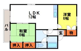 バイオレットハイツ Bの間取り画像