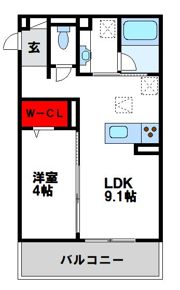 D-ROOMサンライズ Aの間取り画像