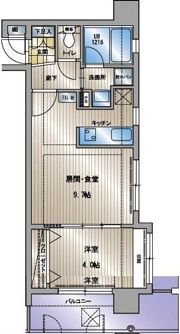 アクタス天神セントラルタワーの間取り画像