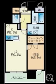 RJRプレシア天神サウスの間取り画像