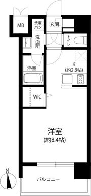 リフェスタ渡辺通の間取り画像