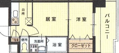 エステートモア・薬院シャンブルの間取り画像