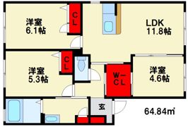 シャトーグレイス B棟の間取り画像