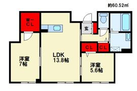granfortina春日B棟（グランフォルトゥーナ春日）Bの間取り画像