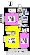 アルページュ西新の間取り画像