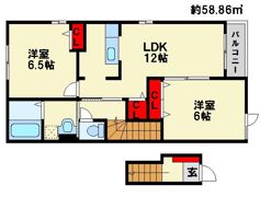 エアリーズ A棟の間取り画像