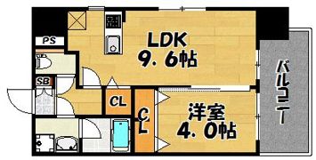 ウインステージ博多駅南の間取り画像