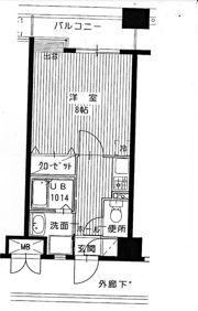ザルヴェ大橋壱番館の間取り画像