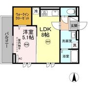 D-room樋井川3丁目の間取り画像