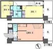 F・PARCGRANDMARK天神の間取り画像