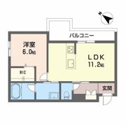 シャーメゾンマーレ竹下の間取り画像