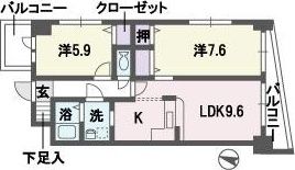 エムロード平尾の間取り画像