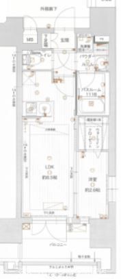 グランフォーレプライム神屋町の間取り画像