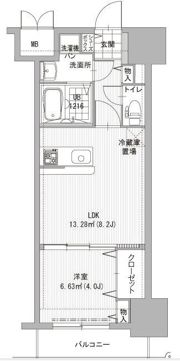 エンクレスト吉塚駅前IIの間取り画像