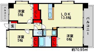 フェニックス福岡南の間取り画像