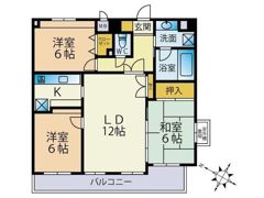 Amix・K（アミックス・ケー）の間取り画像