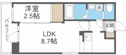 イールドコート室見藤崎の間取り画像