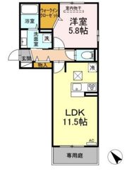 D-room博多麦野 弐番館の間取り画像