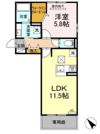 D-room博多麦野 弐番館の間取り画像