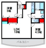 アーベインルネス梅光園五号棟の間取り画像